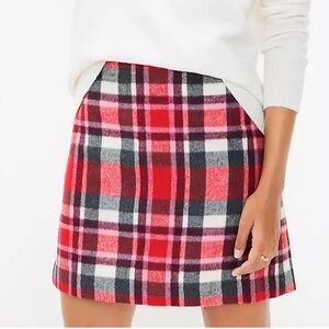 🆕 Brushed Plaid Shift Skirt